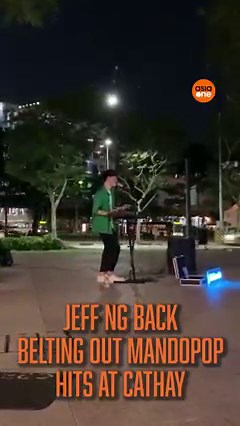 8.4K views · 84 reactions | Look who's back? Jeff Ng is belting out Mandopop hits to a sizeable audience outside The Cathay tonight | AsiaOne | Facebook