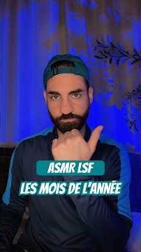 Vocabulaire sur les mois de l’année en LSF #languedessignes #asmr #asmrfrançais