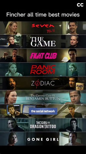 Cine Cinema on Instagram: "David Fincher is known for his meticulous visual style and psychological intensity. He made his feature debut with Alien³ (1992), followed by the neo-noir thriller Se7en (1995) and the cult classic The Game (1997). He directed Fight Club (1999), which later became one of the most influential films of its era. In the 2000s, he released the thriller Panic Room (2002), the crime drama Zodiac (2007), and the fantasy romance The Curious Case of Benjamin Button (2008). In th