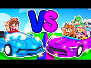 Boys Vs Girls Fastest Car In Driving Empire With MY CRAZY FAN GIRLS...