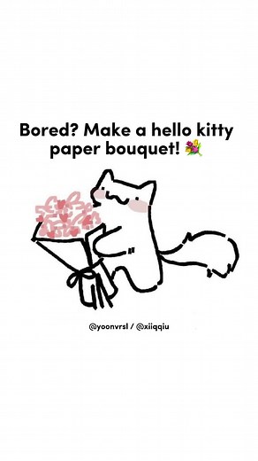 DIY Craft: Hello Kitty Origami Booklet Tutorial