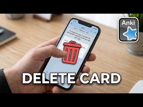 How to delete Anki card
