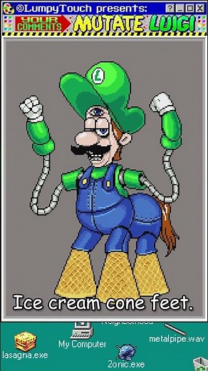 'Make Luigi An Animatronic' Your Comments MUTATE Luigi! (4) #art #shorts