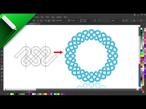 How To Create a Heart Border Circle Design in CorelDRAW | step By step |