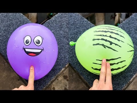 Experiment: Will a water balloon explode if it rolls down a tall building? 💥🎈