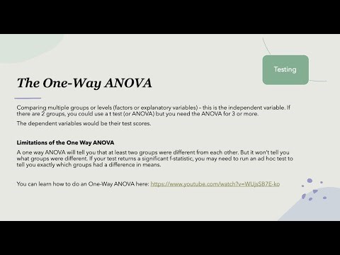 How to do a One-Way ANOVA in JASP