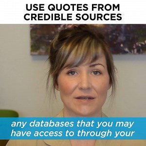  Anytime you quote something in your paper, make sure it's from a credible source. This keeps your arguments strong and lets your professor know you did the right research. | Homework Help Global | Facebook