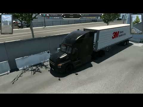 American Truck Simulator Mack Anthem Black Edition MP8 12 Speed Automatic Reefer Delivery