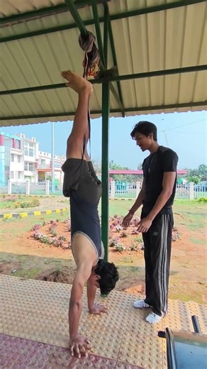Handstand Push-ups#sonic #motivation #aestheic #gymexercises #gymworkout #workout #gym #funny