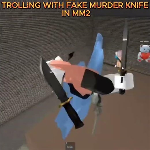 TROLLING WITH FAKE MM2 KNIFE