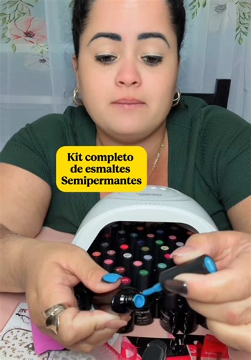 Este kit completo de esmaltes semipermanentes es la mejor opción para ahorrar y hacerte tus uñas en casa #tiktokshop #kitcompleto #esmaltessemipermanentes #nailgel #manicure