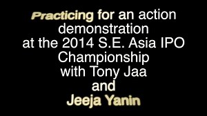 A short practice video for a demonstration at the 2014 S.E. Asia IPO Championship next weekend at Fort Kamphaeng Phet Akkharayothin Thailand. with https://www.facebook.com/Jeejayaninofficial | Tony Jaa