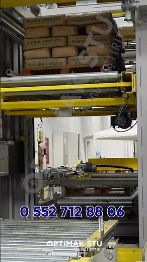 Fully Automatic Cement Palletizing Line | High-Speed Robotic End-of-Line Automation
