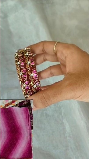 TRENDING LOTUS SILK THREAD BANGLES MAKING #shorts #trending #handmade #silkthreadbangles #lotus