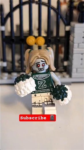 Lego minifigures Zombie Cheerleader #lego #shorts #animation #minifigures #zombie
