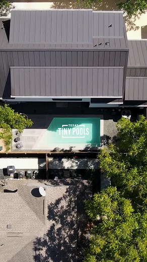 Zilker Trapezoid Tiny Pool 📐 In tiny yards, creativity is key when dealing with constraints. This Tiny Pool gets its unique