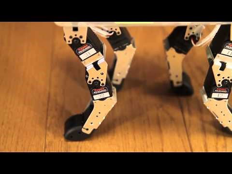 Arduinoを用いた四足歩行ロボット（制作：Joe Nagata）