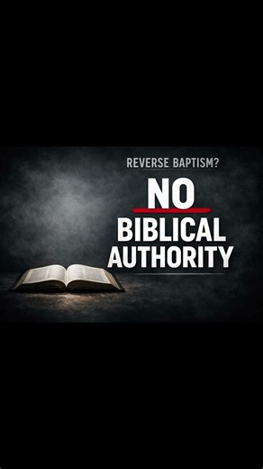 JS Garrett’s Reverse Baptism Has No Biblical Authority ‪@JSGarrett‬ #ritual #refund