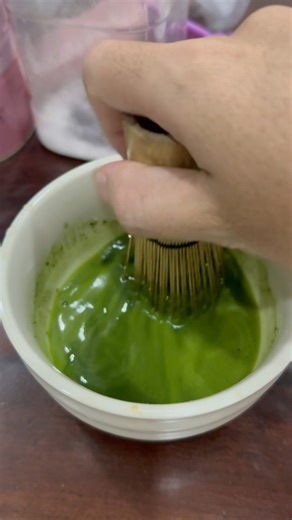 Taste of mathcha Latte 🍹#mathchallenge