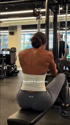 The back in Question #fitnessgirl #workout #gymgirl
