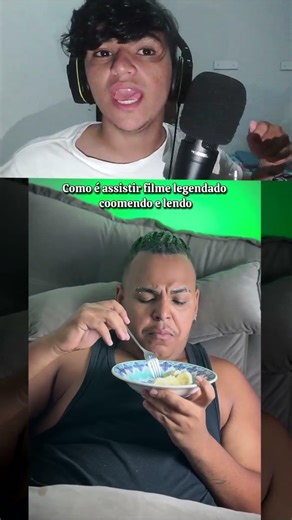 COMO É ASSISTIR FILME LEGENDADO COMENDO E LENDO #shorts #viral #filme #HianGrylls