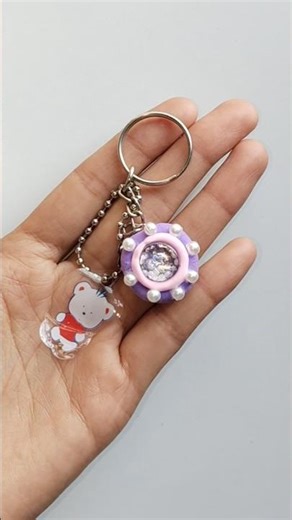 Diy cute key chain 🎀🥰#shorts#diy#homemade#viralvideo#shortviral#trending#new#easycrafts#craft