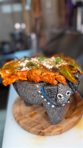 It tastes just as delicious as it sounds… Our Molcajete Azteca is a homemade masterpiece packed with: 🥩 Steak 🍗 Chicken 🌶️ Mexican sausage 🍤 Shrimp 🌵 Cactus 🧀 Fresh Mexican cheese The flavor, the heat, the aroma… it’s an experience. 🌶️🔥 Available every day at Burrito Loco! | Burrito loco cantina & grill