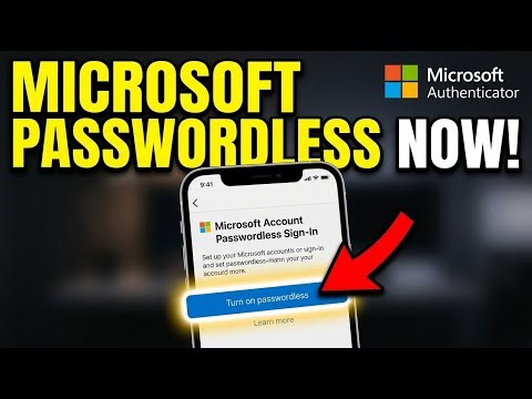 How to setup Microsoft Account Passwordless Sign-In with Authenticator - Easy Tutorial