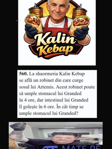 in cat timp se umple stomacul lui #granded cu sosul lui #artemis ??? probleme #evaluareanationala #matematica #simulare @cristiangranded911