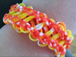 Rainbow Loom: Double Infinity Bracelet tutorial easy beginner