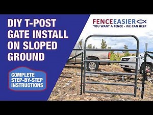 How to Install a Gate on a T-Post (Level & Sloped Ground)