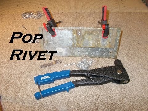 How to use a pop rivet gun / blind rivet