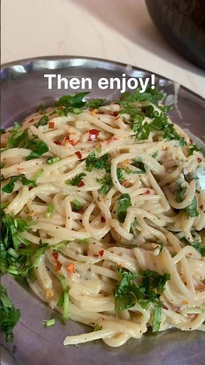 Creamy White Sauce Spaghetti Recipe | Easy Pasta Recipe