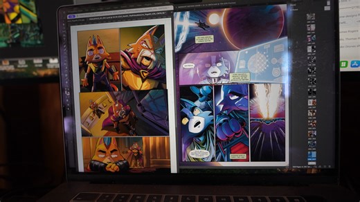 Happy Final Space Thursday! 🚀 Dialing up the color, cranking the pop, hitting max ZAZZ. These pages are ALIVE. Almost there! -Olan PRE-ORDER: finalspaceends.com | Final Space
