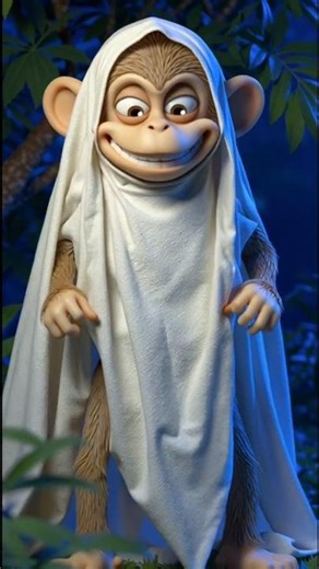 भूत और बंदर #cartoon #shorts #animation #2danimation #monkey #ghost