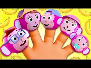 Monkey Finger Family + More Finger Family Songs For Children By ‪@AllBabiesChannel‬