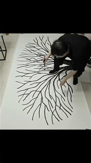 This is the first step in drawing a human tree #painting #artist #art