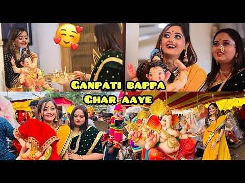 OMG! Most Cutest Ganpati Bappa Bindass Kavya ke Ghar Aye 😍 Ganesh Chaturthi Festival Celebration