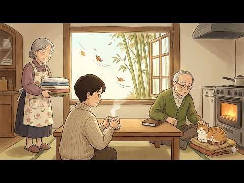 Autumn Wind Through Bamboo Folding Laundry and Letting Thoughts Drift | Ghibli Vibe