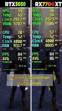 RTX 5050 vs RX 7700 XT - 8 Game Test - Which Is Better?