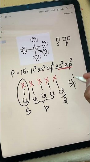 Hybridization of pcl5 molecule #chemistry #hybridization #chemistryclass11 #chemistryclass12