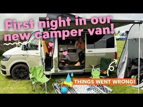 Our FIRST Campervan Night Went WRONG 🌧️😅 | UK Family Van Life