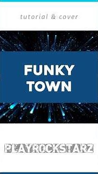 como tocar FUNKYTOWN en guitarra LIPPS.INC ⭐️ TUTORIAL / ACORDES / TABS