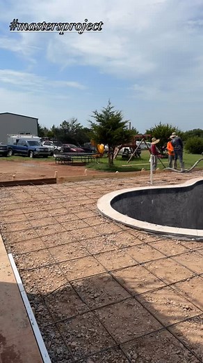 Pouring a MASSIVE patio out here at the #mastersproject. We have plaster right around the corner on Monday. Now’s the time to start your journey to transform your backyard to an Outdoor Paradise. Call today to schedule your design consultation. #oklahomaparadise #oklahomapoolbuilder #yourparadiseawaits #oklahomapoolconstruction #oklahomapoolsandspas #paradiseoutdoorliving #mastersproject | Paradise Outdoor Living