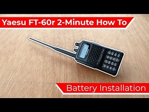 Battery installation in the Yaesu FT-60r | FT-60r Explained Series