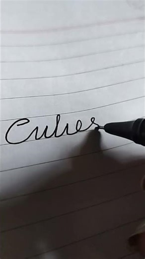 Cursive Calligraphy: A Beginner's Guide#shorts#cursive#calligraphy