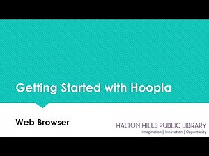 Getting Started with Hoopla - Web Browser
