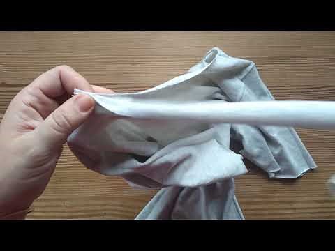 How to sew the collar of a t-shirt