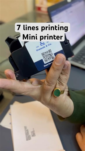 Mini Printer Demo | Print 7 Lines Easily | Prateek & Company