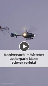 4.9K views · 21 reactions | Ein Mann ist am Donnerstagabend in Witten bei einer körperlichen Auseinandersetzung schwer verletzt worden. Zwischen dem 36-Jährigen und zwei Männern im Alter von 29 und 37 Jahren eskalierte laut Polizei zuvor ein Streit.  Mehr Infos: https://www.waz.de/lokales/witten/article407539946/helikopter-ueber-witten-lutherpark-gesperrt-was-bekannt-ist.html | WAZ | Facebook